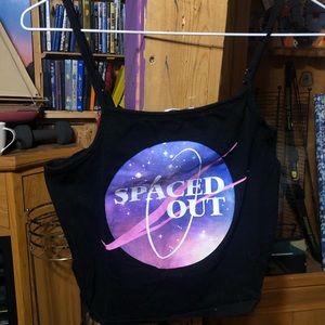 Spaced Out Crop Top